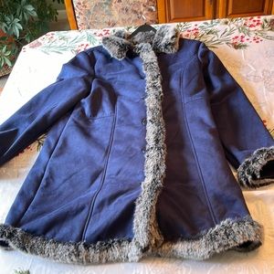 Back in the saddle faux suede jacket